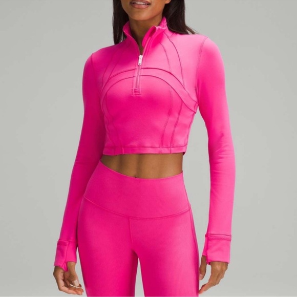 lululemon athletica Jackets & Blazers - Lululemon cropped define jacket sonic pink size 10 ￼